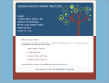 Tablet Screenshot of mcleanpsychotherapy.com